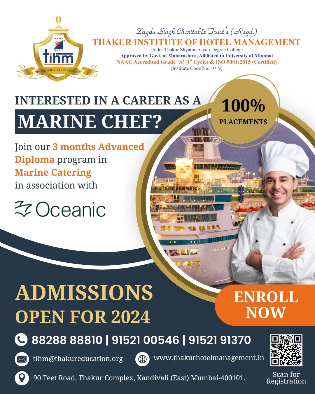 Shipping Culinary Art course in Mumbai